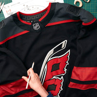 Carolina Hurricanes Hockey Jersey, Black Sportswear Jersey Shirt, Long Sleeve Hockey Sweater Jersey, Casual Gift for Men, Style 201897995