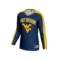 West Virginia Mountaineers Volleyball Jersey, Navy Fashion Sportswear Jersey Shirt, Lightweight Breathable Athletic Jersey, Casual Gift for Men