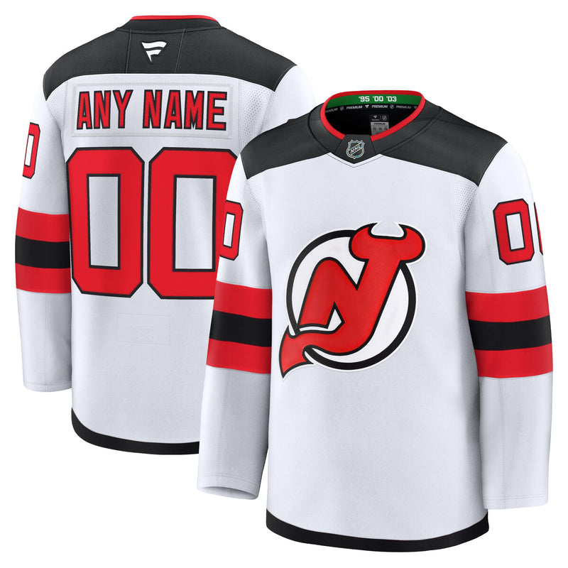 New Jersey Devils Hockey Jersey, White Premium Sportswear Jersey Shirt, Long Sleeve Hockey Sweater Jersey, Casual Gift for Men, Style 202055712