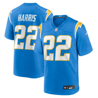 Najee Harris Los Angeles Chargers Football Jersey, Powder Sportswear Jersey Shirt, Lightweight Breathable Athletic Jersey, Casual Gift for Men