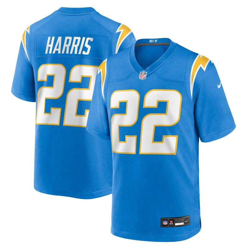 Najee Harris Los Angeles Chargers Football Jersey, Powder Sportswear Jersey Shirt, Lightweight Breathable Athletic Jersey, Casual Gift for Men