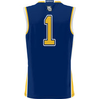 Marquette Golden Eagles Basketball Jersey, Navy Lightweight Sportswear Jersey Shirt, Sleeveless Athletic Tank Jersey, Casual Gift for Men