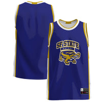 San Francisco State Gators Basketball Jersey, Purple Lightweight Sportswear Jersey Shirt, Sleeveless Athletic Tank Jersey, Casual Gift for Men