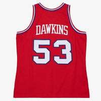 University Red Philadelphia 76ers Basketball Jersey, Authentic Sportswear Jersey Shirt, Sleeveless Athletic Tank Jersey, Casual Gift for Men