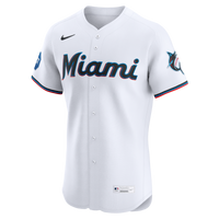 Miami Marlins Baseball Jersey, White Elite Home Sportswear Jersey Shirt, Lightweight Breathable Athletic Jersey, Casual Gift for Men
