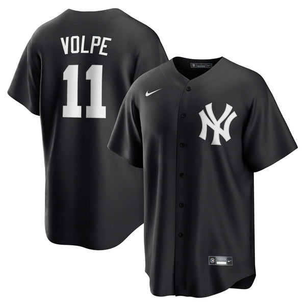 New York Yankees Anthony Volpe Black Fashion Replica Player Jersey