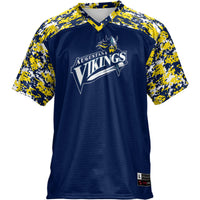 Augustana Vikings Football Jersey, Navy Sportswear Jersey Shirt, Lightweight Breathable Athletic Jersey, Casual Gift for Men