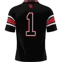 Houston Cougars Football Jersey, Black Sportswear Jersey Shirt, Lightweight Breathable Athletic Jersey, Casual Gift for Men