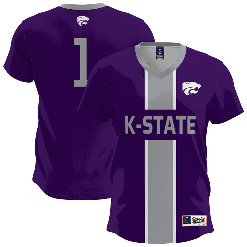 Kansas State Wildcats Soccer Jersey, Sportswear Jersey Shirt, Lightweight Breathable Athletic Jersey, Casual Gift for Men, Style 200422647