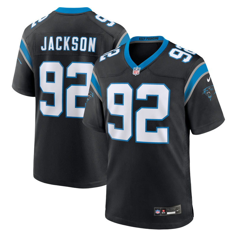 Cam Jackson Carolina Panthers Football Jersey, Black Game Sportswear Jersey Shirt, Lightweight Breathable Athletic Jersey, Casual Gift for Men