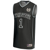 Utah State Aggies Basketball Jersey, Black Sportswear Jersey Shirt, Sleeveless Athletic Tank Jersey, Casual Gift for Men, Style 5281328