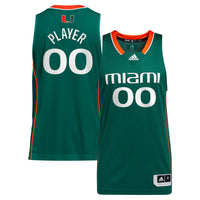 Miami Hurricanes Basketball Jersey, Green Sportswear Jersey Shirt, Sleeveless Athletic Tank Jersey, Casual Gift for Men, Style 5340585