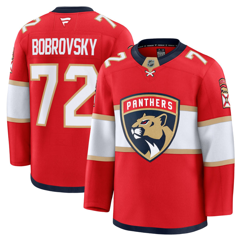 Sergei Bobrovsky Florida Panthers Hockey Jersey, Red Premium Sportswear Jersey Shirt, Long Sleeve Hockey Sweater Jersey, Casual Gift for Men