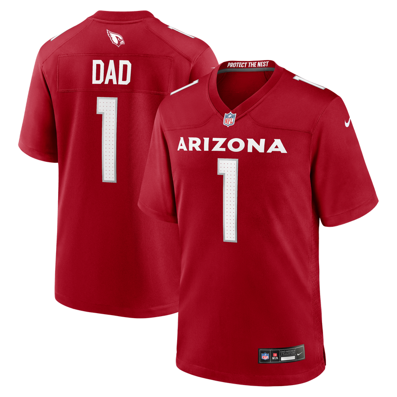 Number Dad Arizona Cardinals Football Jersey, Cardinal Game Sportswear Jersey Shirt, Lightweight Breathable Athletic Jersey, Casual Gift for Men