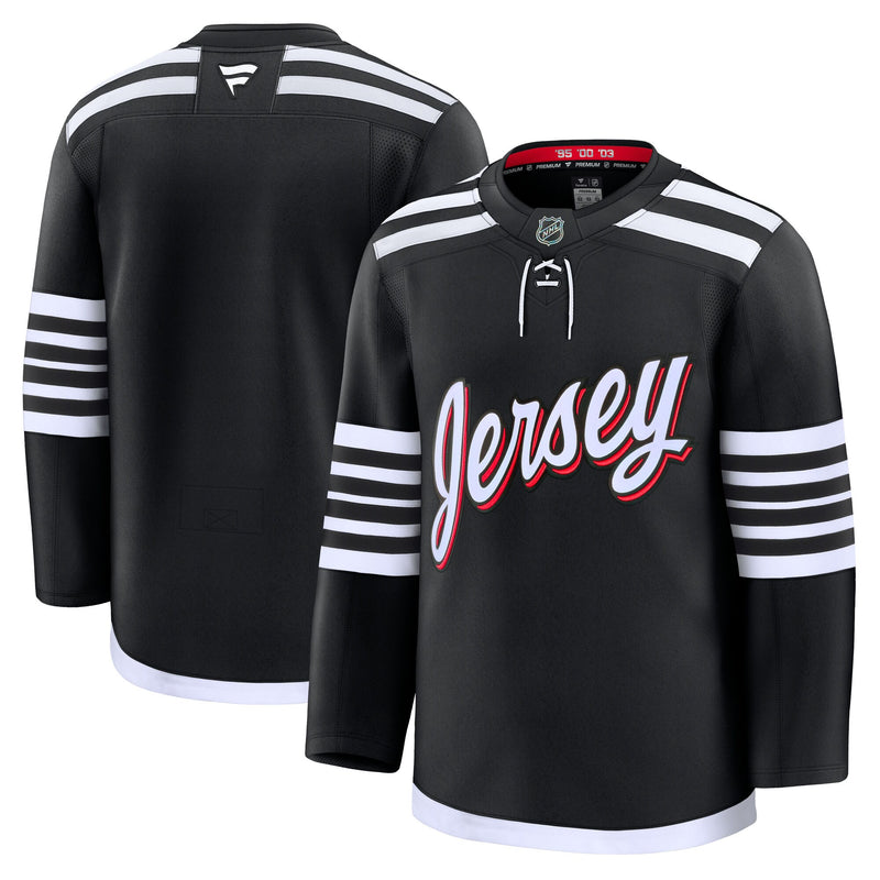 New Jersey Devils Hockey Jersey, Black Premium Sportswear Jersey Shirt, Long Sleeve Hockey Sweater Jersey, Casual Gift for Men, Style 202015712