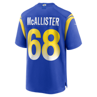Mike McAllister Los Angeles Rams Football Jersey, Royal Sportswear Jersey Shirt, Lightweight Breathable Athletic Jersey, Casual Gift for Men