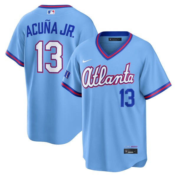 Atlanta Braves Ronald Acuña Jr. Powder Blue 2026 City Connect Stadium Jersey
