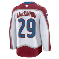 Nathan MacKinnon Colorado Avalanche Hockey Jersey, White Premium Sportswear Jersey Shirt, Long Sleeve Hockey Sweater Jersey, Casual Gift for Men