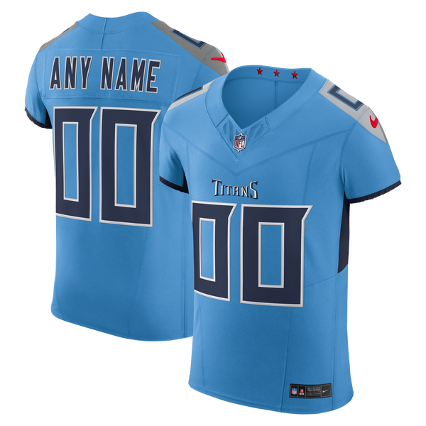 Tennessee Titans Light Blue Team Elite Custom Jersey
