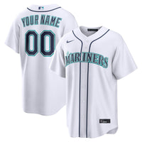Seattle Mariners Baseball Jersey, White Replica Home Sportswear Jersey Shirt, Lightweight Breathable Athletic Jersey, Casual Gift for Men