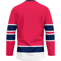 Dayton Flyers Hockey Jersey, Red Sportswear Jersey Shirt, Long Sleeve Hockey Sweater Jersey, Casual Gift for Men