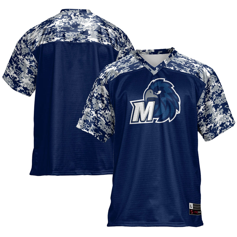 Monmouth Hawks Football Jersey, Navy Sportswear Jersey Shirt, Lightweight Breathable Athletic Jersey, Casual Gift for Men