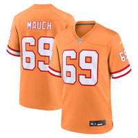 Cody Mauch Tampa Bay Buccaneers Football Jersey, Orange Sportswear Jersey Shirt, Lightweight Breathable Athletic Jersey, Casual Gift for Men