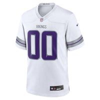 Minnesota Vikings Football Jersey, White Game Alternate Sportswear Jersey Shirt, Lightweight Breathable Athletic Jersey, Casual Gift for Men
