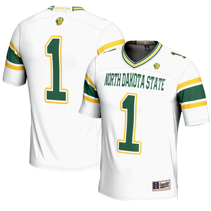NDSU Bison Football Jersey, White Sportswear Jersey Shirt, Lightweight Breathable Athletic Jersey, Casual Gift for Men