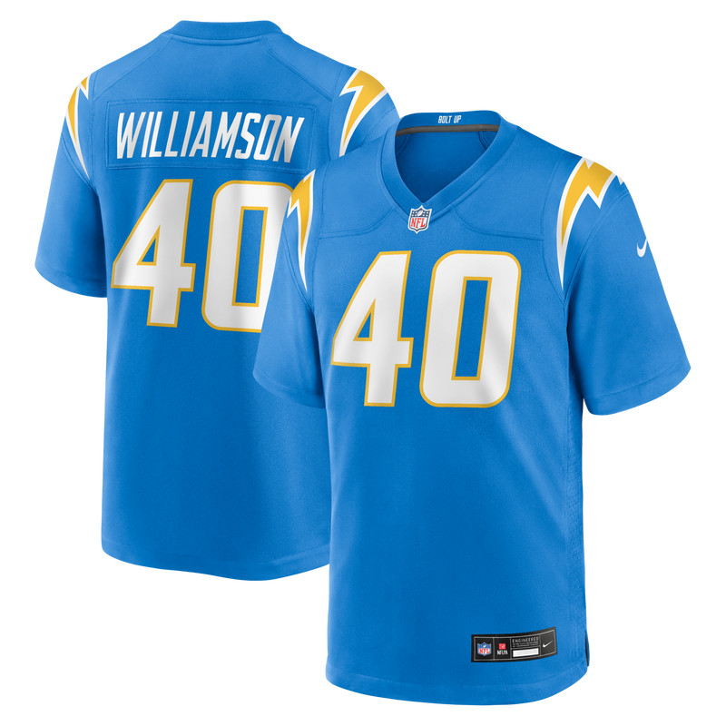Kendall Williamson Los Angeles Chargers Football Jersey, Sportswear Jersey Shirt, Lightweight Breathable Athletic Jersey, Casual Gift for Men