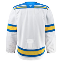St. Louis Blues Hockey Jersey, White Authentic Away Sportswear Jersey Shirt, Long Sleeve Hockey Sweater Jersey, Casual Gift for Men