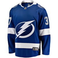 Yanni Gourde Tampa Bay Lightning Hockey Jersey, Blue Breakaway Sportswear Jersey Shirt, Long Sleeve Hockey Sweater Jersey, Casual Gift for Men