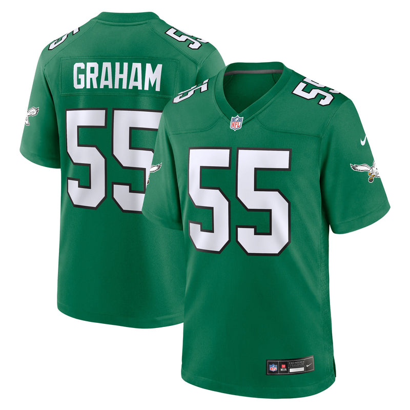 Brandon Graham Philadelphia Eagles Football Jersey, Green Sportswear Jersey Shirt, Lightweight Breathable Athletic Jersey, Casual Gift for Men