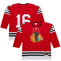 Bobby Hull Chicago Blackhawks Hockey Jersey, Scarlet Sportswear Jersey Shirt, Long Sleeve Hockey Sweater Jersey, Casual Gift for Men