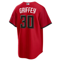 Ken Griffey Jr. Cincinnati Reds Baseball Jersey, Red Sportswear Jersey Shirt, Lightweight Breathable Athletic Jersey, Casual Gift for Men
