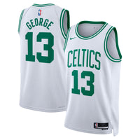 Paul George Boston Celtics Basketball Jersey, White Swingman Sportswear Jersey Shirt, Sleeveless Athletic Tank Jersey, Casual Gift for Men