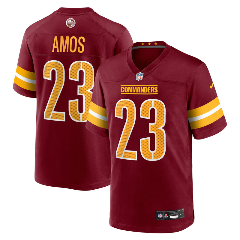 Trey Amos Washington Commanders Football Jersey, Burgundy Sportswear Jersey Shirt, Lightweight Breathable Athletic Jersey, Casual Gift for Men