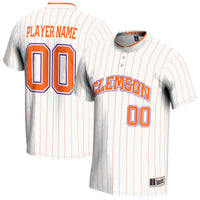 Clemson Tigers Softball Jersey, White Sportswear Jersey Shirt, Lightweight Breathable Athletic Jersey, Casual Gift for Men, Style 202884247