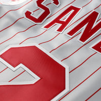 Deion Sanders Cincinnati Reds Baseball Jersey, Gray Sportswear Jersey Shirt, Lightweight Breathable Athletic Jersey, Casual Gift for Men