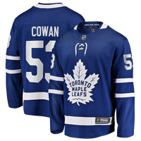 Easton Cowan Toronto Maple Leafs Hockey Jersey, Blue Breakaway Sportswear Jersey Shirt, Long Sleeve Hockey Sweater Jersey, Casual Gift for Men