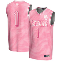 Baylor Bears Basketball Jersey, Pink Fashion Lightweight Sportswear Jersey Shirt, Sleeveless Athletic Tank Jersey, Casual Gift for Men
