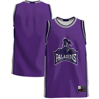 Furman Paladins Basketball Jersey, Purple Sportswear Jersey Shirt, Sleeveless Athletic Tank Jersey, Casual Gift for Men, Style 4726033
