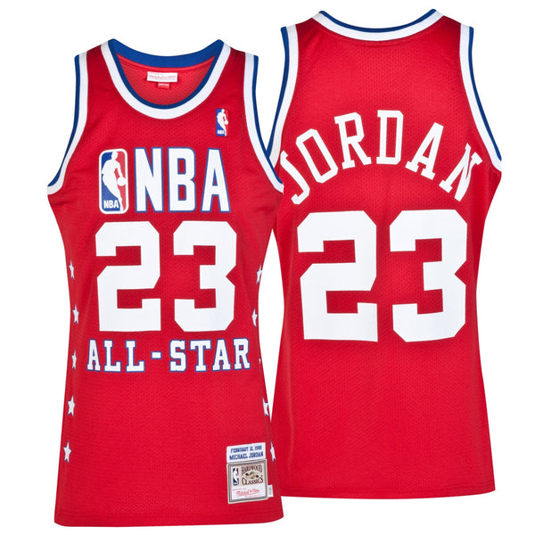 NBA All-Star East Michael Jordan 1989 Authentic Jersey - Red