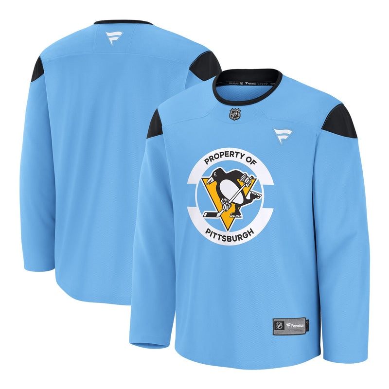 Pittsburgh Penguins Hockey Jersey, Blue Sportswear Jersey Shirt, Long Sleeve Hockey Sweater Jersey, Casual Gift for Men