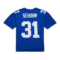 Jason Sehorn New York Giants Football Jersey, Royal Replica Sportswear Jersey Shirt, Lightweight Breathable Athletic Jersey, Casual Gift for Men