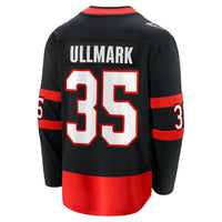 Linus Ullmark Ottawa Senators Hockey Jersey, Black Breakaway Sportswear Jersey Shirt, Long Sleeve Hockey Sweater Jersey, Casual Gift for Men