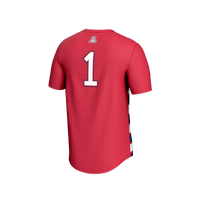 Arizona Wildcats Soccer Jersey, Red Fashion Lightweight Sportswear Jersey Shirt, Lightweight Breathable Athletic Jersey, Casual Gift for Men