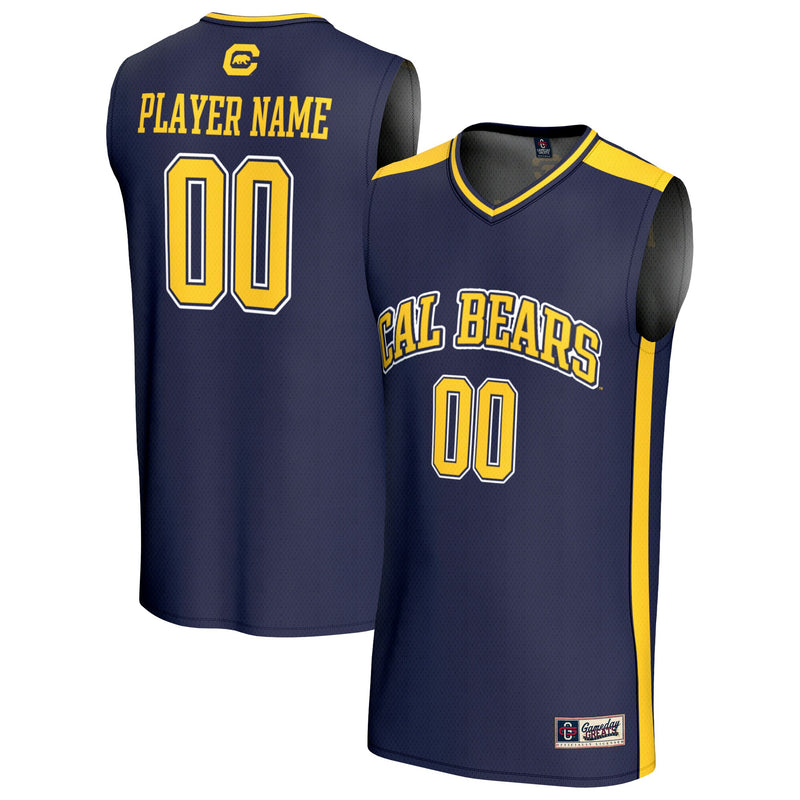 Cal Bears Basketball Jersey, Navy Fashion Sportswear Jersey Shirt, Sleeveless Athletic Tank Jersey, Casual Gift for Men, Style 203645437