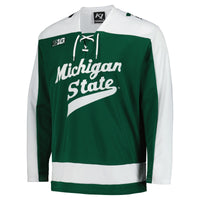 Michigan State Spartans Hockey Jersey, Green Replica Sportswear Jersey Shirt, Long Sleeve Hockey Sweater Jersey, Casual Gift for Men