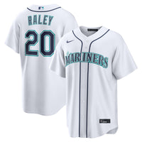 Luke Raley Seattle Mariners Baseball Jersey, White Replica Sportswear Jersey Shirt, Lightweight Breathable Athletic Jersey, Casual Gift for Men